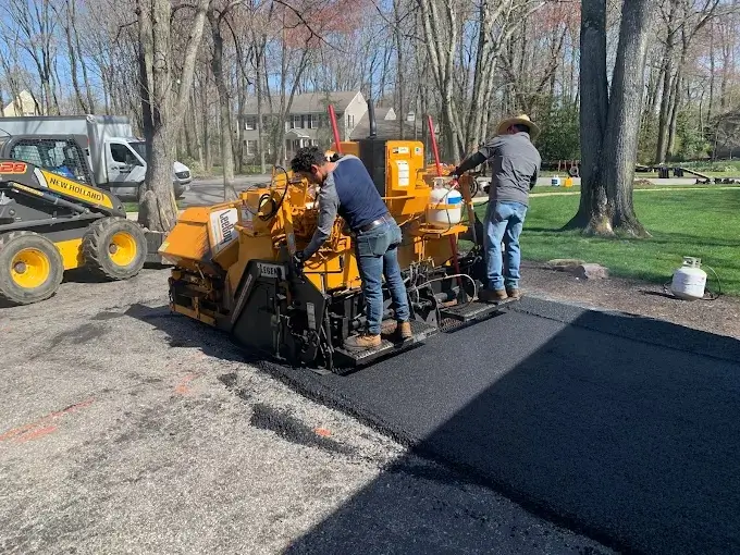Paving the driveway in Virginia